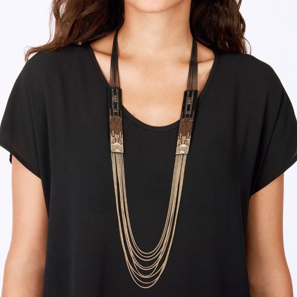 Stella & Dot Jasper Ombre Layered Necklace